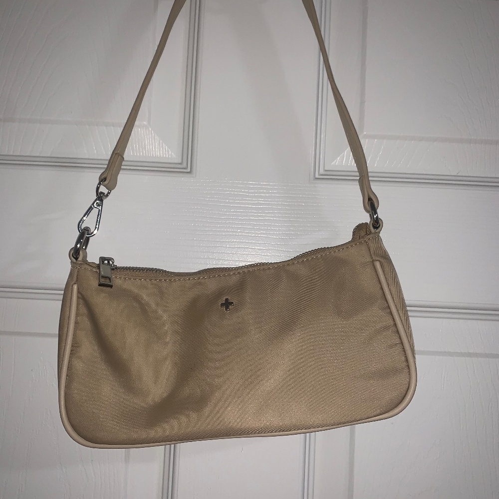 Peta + Jain Beige Nylon Shoulder Bag
